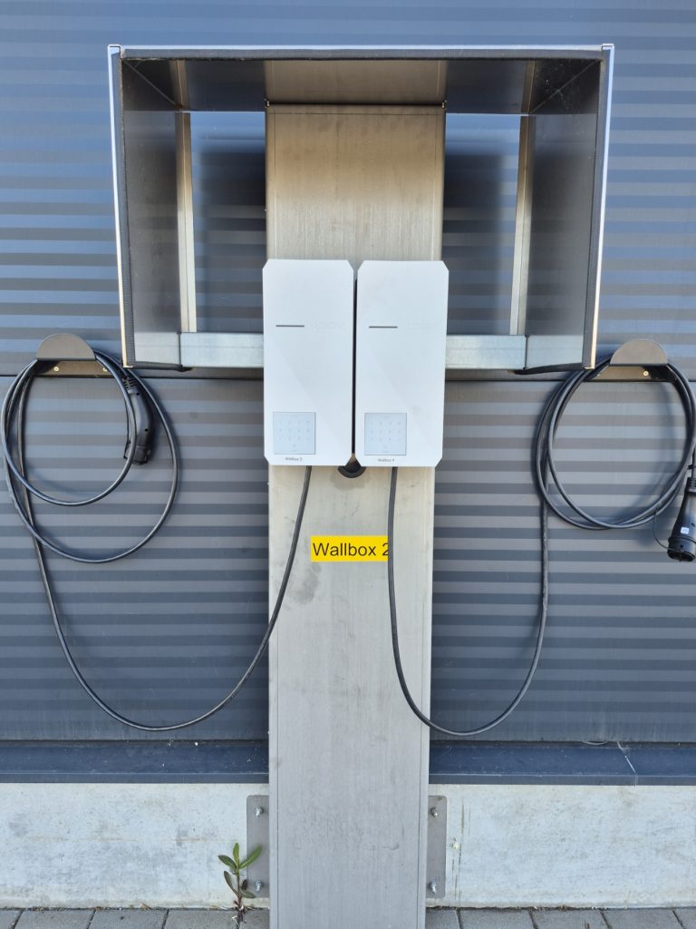 Ladegeräte an der Wand