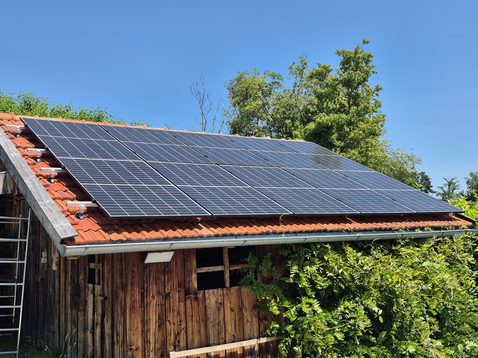 Solaranlage auf einem Dach